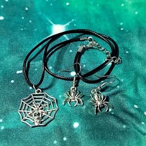 Spider Web Jewelry Set
